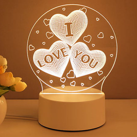 3D Lamp Acrylic USB LED | Neon Night Lights Lamp | 