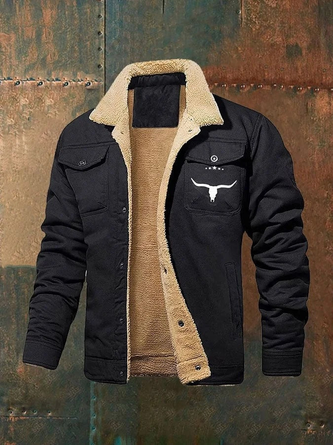 Men's Cotton Casual Jacket | Winter Lapel Single | Warm Outerwear