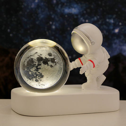 Galaxy Astronaut Crystal Ball | Night Lights USB | Bedside Light