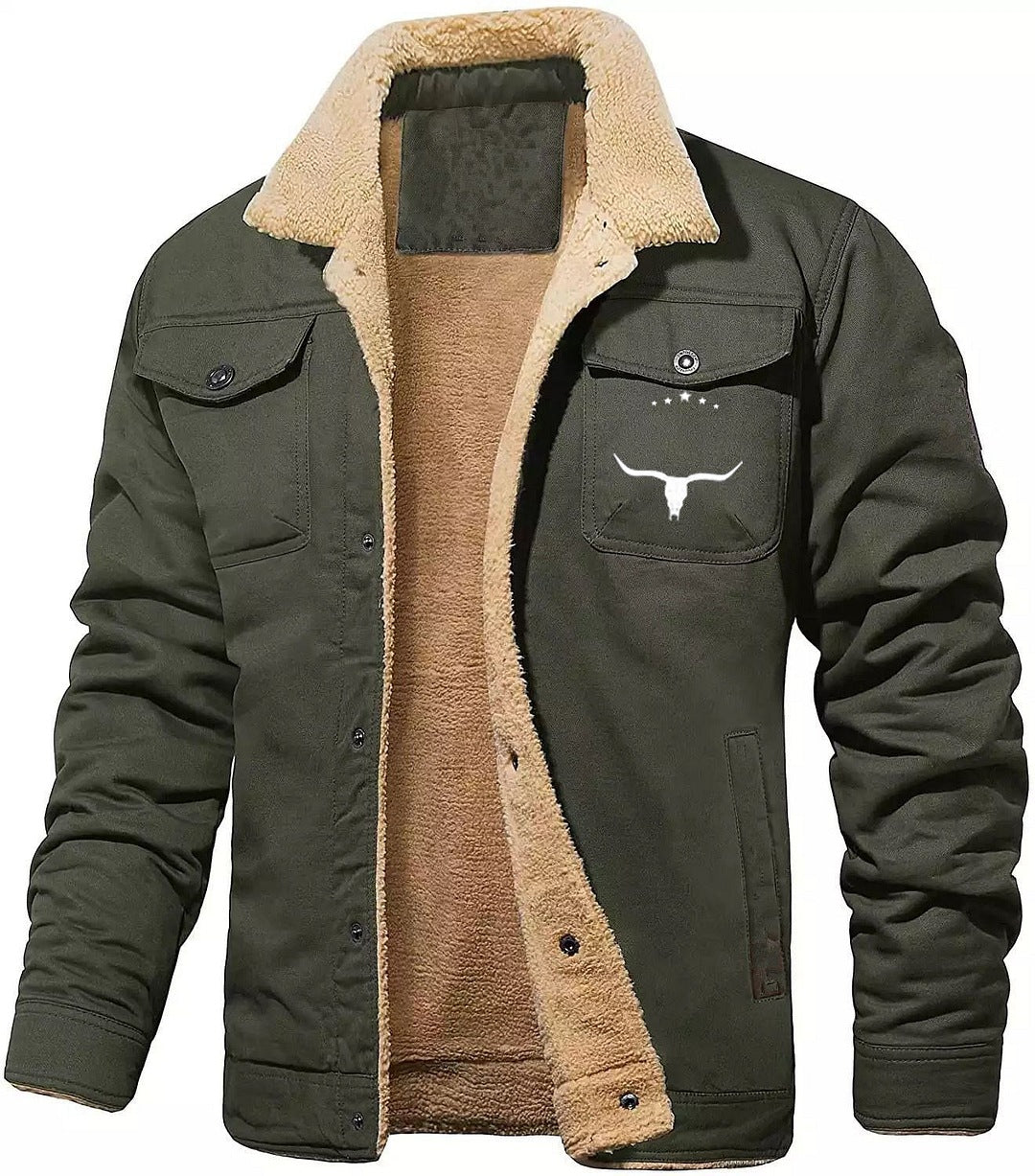 Men's Cotton Casual Jacket | Winter Lapel Single | Warm Outerwear